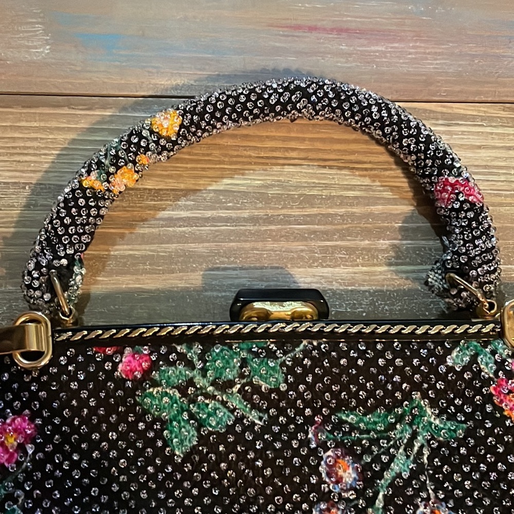 👛 SOLD Vintage Beaded Evening Bag - Picture 9 of 16